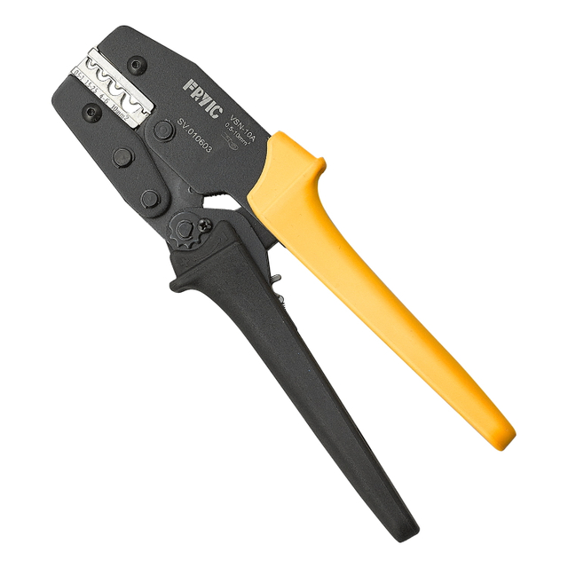 Ratchet Crimping Plier VSN-10A Used for 20-8 AWG Non-insulated Copper Terminals Crimping Tool